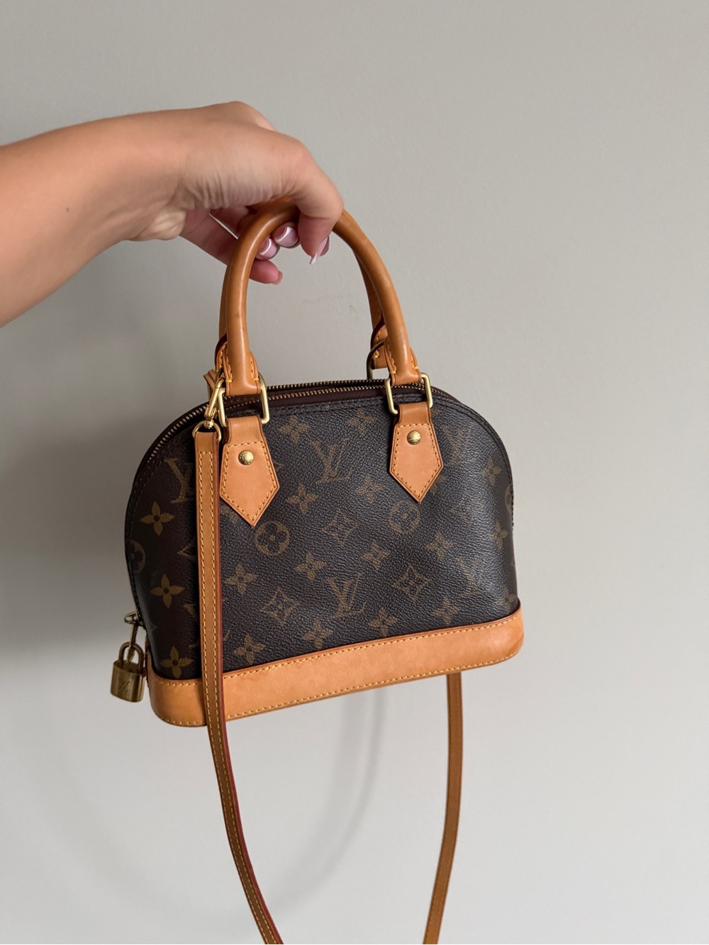 Louis Vuitton Monogram Alma BB in Brown & Tan